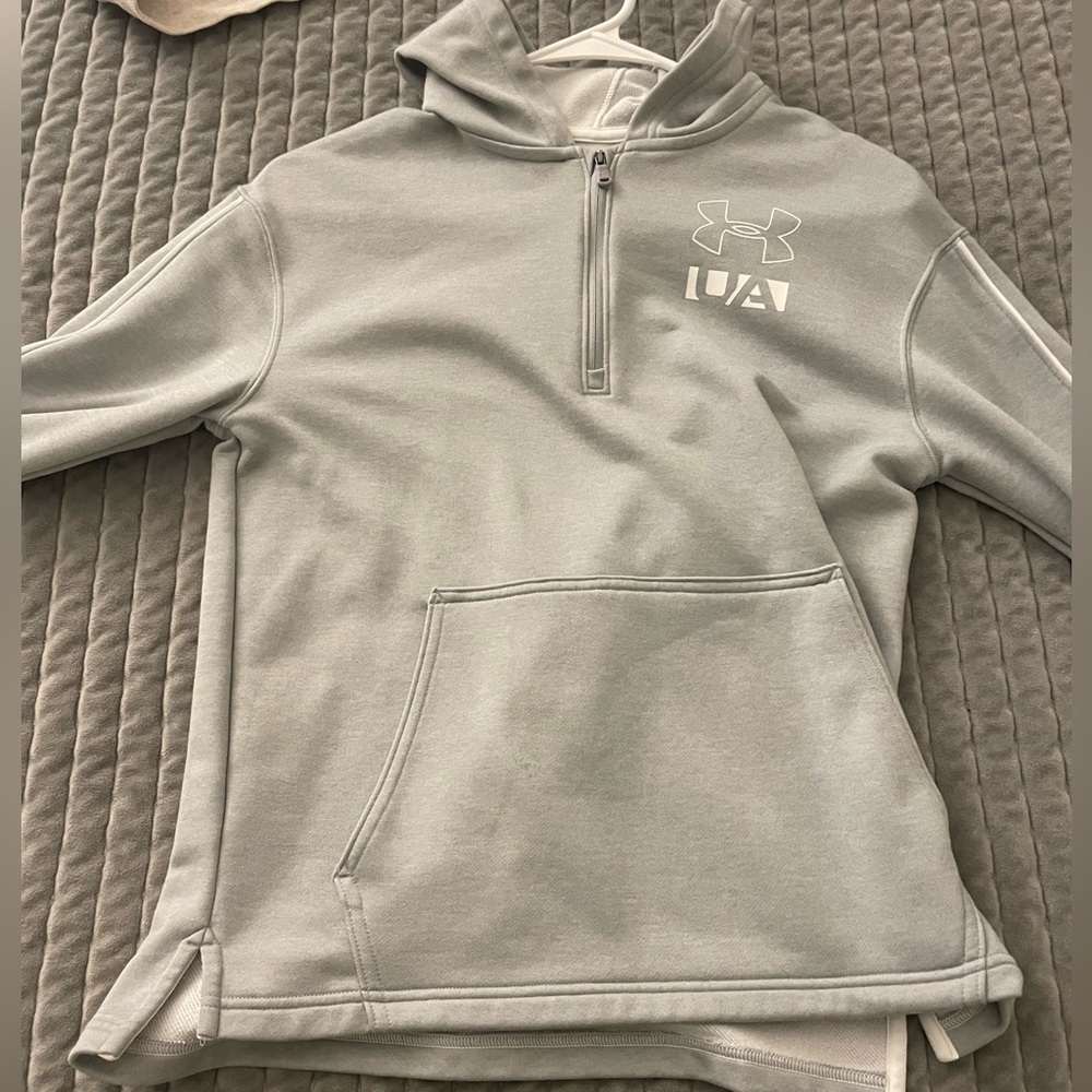 under armor grey hoodie